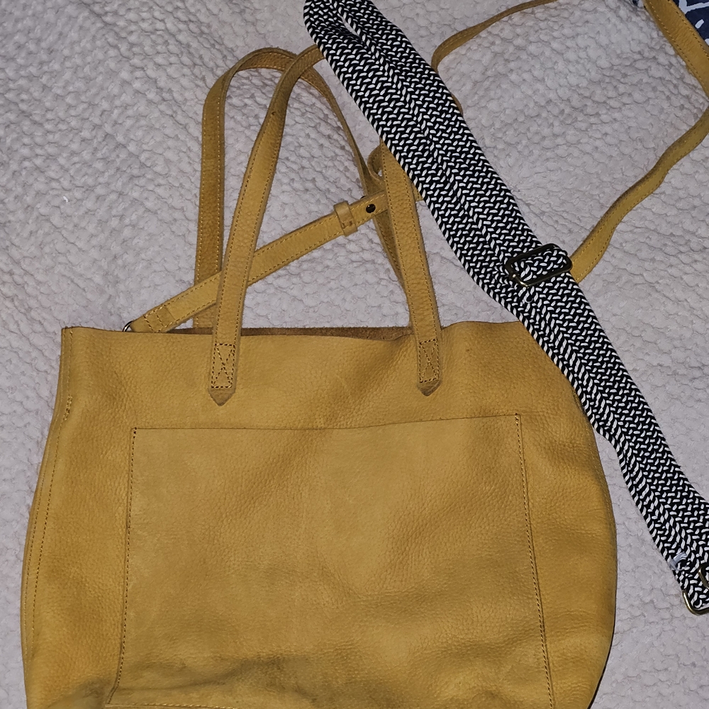 Madewell Yellow Tote Bag Sturdy Canvas Classic Design